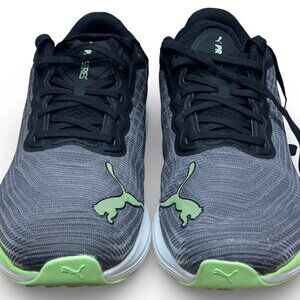 Puma Pro Series Shoes Low Top classics US Size 10  Gray, Green / Black stripe.